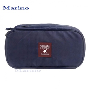 Marino กระเป๋า กระเป๋าเก็บของใช้ส่วนตัวและชุดชั้นใน รุ่น 0190 - D.Blue