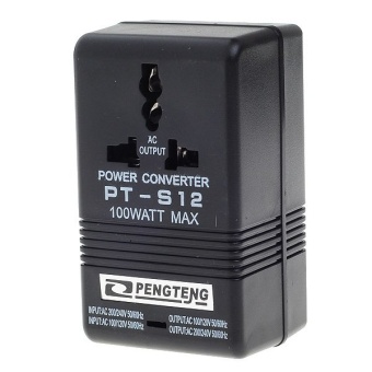 110V-240V 100W 2-Way AC Travel Voltage Converter (US Plug)
