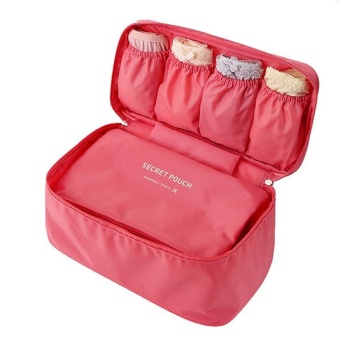MONOPOLY กระเป๋าเก็บของใช้ส่วนตัวและชุดชั้นใน (กันน้ำ) ป้ายซิลิโคนสี - Pale pink