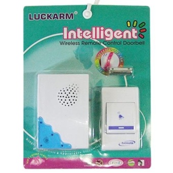 LUCKARM กริ่งบ้านไร้สาย แบบใช้ถ่าน AA รุ่น 8308 (สีขาว/ฟ้า)(White)