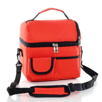 Coolbag กระเป๋าเก็บความเย็นปิคนิก สีแดง