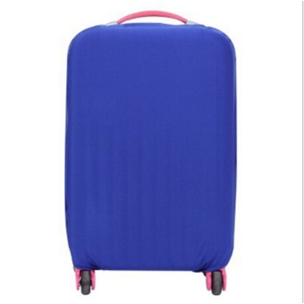 Hanyu Solid Elasticity Luggage Protective Suitcase Covers S(Blue) - intl