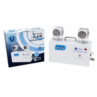 IWACHIไฟสำรองฉุกเฉินEmergency Light LED 6Wรุ่นGE-2002 (White)