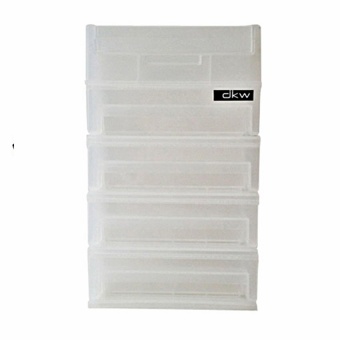 Play Boutique ลิ้นชักพลาสติกเล็ก 5 ชั้น 4 ชั้นลิ้นชัก 16.7x21.2x24.7 cm.