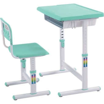 DekDeeToys โต๊ะเขียนหนังสือเด็ก รุ่น KF-01 (สีเขียว)