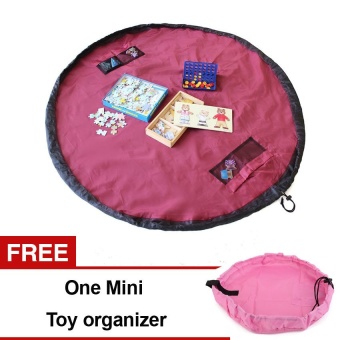 60inch/150cm with Mini Toys Organizer Storage Bag Set (Rose Red)