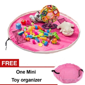 60inch/150cm with Mini Toys Organizer Storage Bag Set (Bright Pink)