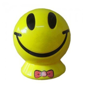 Creative Smiling Face Coin Money Saving Box Kids Toy Gift Yellow