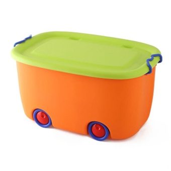 BAFFECT Multifunction Child Toy Housing Box Storage Basket Green Cover Orange - Intl