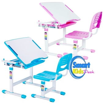 Smart Kids Desk ชุดโต๊ะเก้าอี้เด็ก แบบ SKD-II 2 ชุด (สีฟ้า / ชมพู)