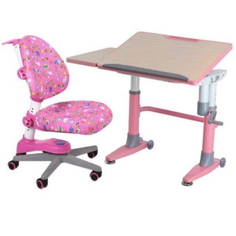 Smart Kids Desk ชุดโต๊ะเขียนหนังสือ Ergonomic SKD-A106B (สีชมพู)