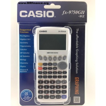 Casio Graphing Calculator เครื่องคิดเลขวิทยาศาสตร์แสดงผลแบบกราฟฟิก Casio รุ่น FX 9750GII
