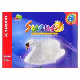 STABILO Swans Premium Edition Long สีไม้ สีไม้ไส้ขนาดใหญ่พิเศษ ชุด 36 สี