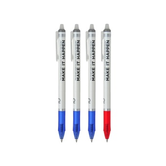 UD PENS ปากกา Erasable Slim ปากกาลบได้ เจล 0.5 (สีน้ำเงิน 3 ด้าม/แดง 1 ด้าม)