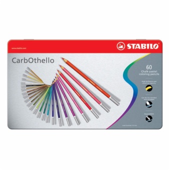 Stabilo CarbOthello 60 colors metal box