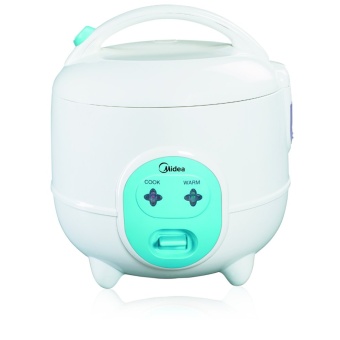 Midea หม้อหุงข้าวไฟฟ้า 0.6 ลิตร MR-CM06SA - White/Green