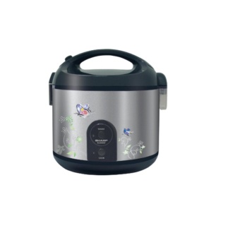 SHARP หม้อหุงข้าวเคลือบ polyflon KS-R19STIB ขนาด 1.8 ลิตร