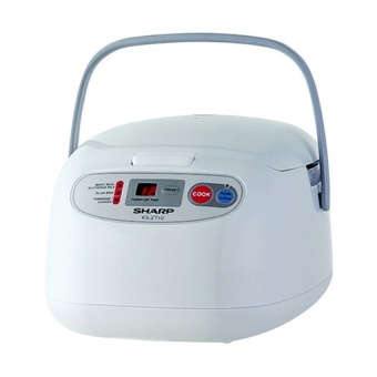 Sharp หม้อหุงข้าวระบบคอมพิวเตอร์ รุ่น KS-ZT18 ขนาด 1.8 ลิตร (White)