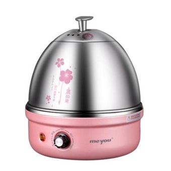 DJSHOP เครื่องต้มไข่ หม้อนึ่งอเนกประสงค์ สแตนเลส รุ่น MY-35A (สีชมพู)(Pink)