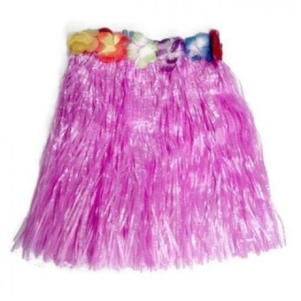 MIRAGE-SHOP กระโปรง ฮาวาย Hawaii ปาร์ตี้ฮาวาย (สีชมพู)