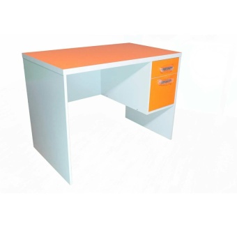 NDL โต๊ะทำงานหน้าท๊อป PVC ขนาด 120cm (สีส้ม/ขาว) รุ่นTZ-118