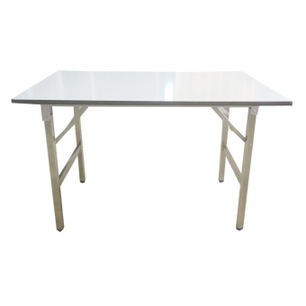 Inter Steel โต๊ะพับอเนกประสงค์ รุ่น TF3048 ขนาด 75 x 120 x 75 cm. - สีขาว