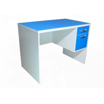 NDL โต๊ะทำงานหน้าท๊อป PVC ขนาด 100cm (สีฟ้า/ขาว) รุ่นTZ-117