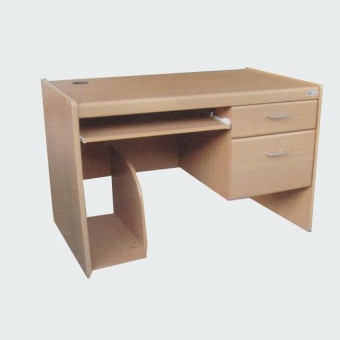 RF Furniture โต๊ะคอมพิวเตอร์ 120 cm + CPU รุ่น BT-121 ( สีบีช ) ผิว pvc กันน้ำและรอยขูดขีด