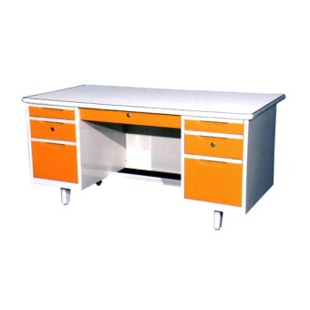 NDL โต๊ะทำงานเหล็ก 5 ฟุต รุ่น TM-3060 (Orange/Cream)