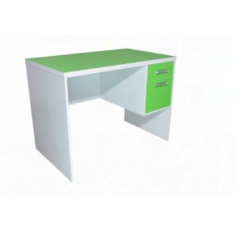 NDL โต๊ะทำงานหน้าท๊อป PVC ขนาด 120cm (สีเขียว/ขาว) รุ่นTZ-118