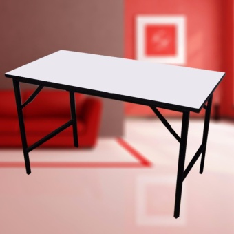 Smart Life โต๊ะพับได้อเนกประสงค์ขาพับ(โต๊ะประชุม)โครงขาเหล็กชุบแข็งแรง รุ่น 120x60x75 ( สีขาว )