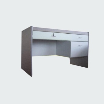 RF Furniture โต๊ะทำงาน 100 cm + รุ่น BT-103 ( สีแกนรนิต/เทา ) ผิว pvc กันน้ำและรอยขูดขีด