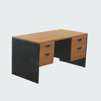 RF Furniture โต๊ะทำงานผู้บริหาร ST150A/75 ขนาด 150x75x75 cm (สีเชอร์รี่/ดำ)