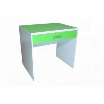 NDL โต๊ะทำงานหน้าท๊อป PVC ขนาด 80cm (สีเขียว/ขาว) รุ่นTZ-116