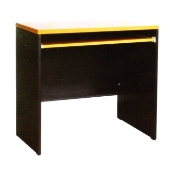 NDL โต๊ะคอม ขนาด80cmหน้าท็อปผิวเมลามีน(สีเชอร์รี่/ดำ)