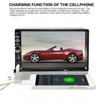 2DIN 7&quot; HD In Dash Car TouchScreen Bluetooth Stereo MP3 MP5 +Rear Camera (Intl)&quot;