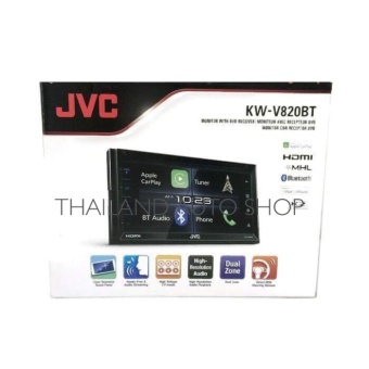 THAILAND JVC เครื่องเล่นติดรถยนต์พร้อมจอ JVC KW-V820BT