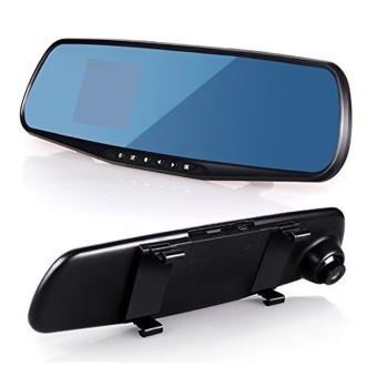 niceEshop LCD Rear View Mirror Car DVR Camera Recorder (Black) -