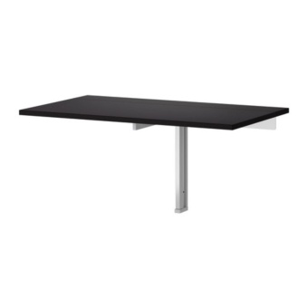โต๊ะพับได้ ยึดผนัง โต๊ะทานข้าว โต๊ะทำงาน ประหยัดพื้นที่ได้อย่างดี ขนาด 90x50ซม.สีดำ Happy-T