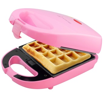 Getservice เครื่องทำวาฟเฟิล โดนัท อบขนม Homease เปลี่ยนถาดได้ 3 แบบ รุ่น HF-2015 (Pink)