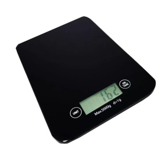 Eaze เครื่องชั่งน้ำหนัก Mirror Black Kitchen Scale (สีดำ)