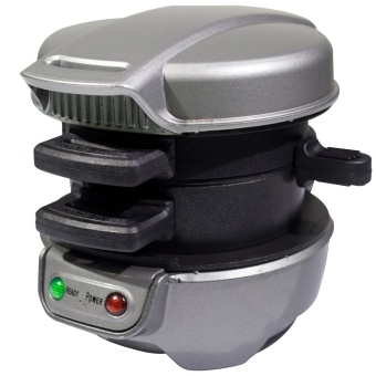 GetZhop เครื่องทำแฮมเบอร์เกอร์ Hamburger Machine เครื่องทำอาหารเช้า (Silver)