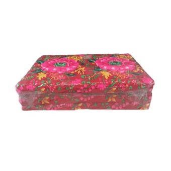 NDL ที่นอนนุ่น 3ฟุต 3 พับ ( สีแดง ) รุ่น Flowers