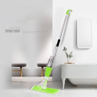 JOWSUA Spary Mop ไม้ถูพื้นไมโครไฟเบอร์ พร้อมกระบอกฉีดน้ำในตัว (สีเขียว)