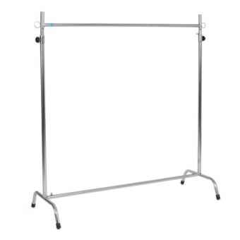 VV ราวเดี่ยวชุบ ปรับระดับได้ ขนาด 1 เมตร (สีเงิน)(100x46x103)