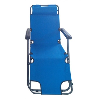 Kantareeya เก้าอี้พักผ่อนปรับเอนได้ 46x150x25cm - สีฟ้า