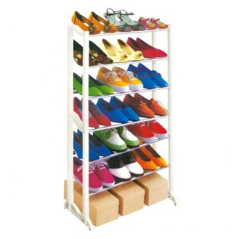 Kantareeya ชั้นวางรองเท้า 7 ชั้น (สีขาว)
