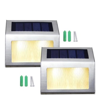 SECO โคมไฟ LED แสงอาทิตย์ ติดผนัง ปิด/ปิดอัตโนมัติ แสงสีส้ม