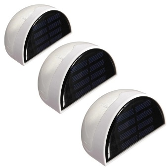 Like Solar Power Garden ไฟทางเดิน ไฟสนาม โคมไฟ โซล่าเซลล์ พลังแสงอาทิตย์ รุ่น 6Led (สีขาว) แพ็ค 3 ชิ้น