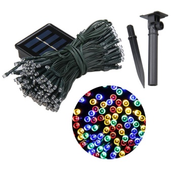 XML-Solar ไฟกระพริบโซล่าเซลล์ 200 LED (8 ฟังก์ชั่น) แสงผสม : 4 สี